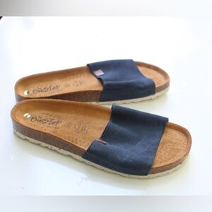 Bio Step slide sandals featuring cork